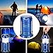 WOBAOS Camping Lanterns-Solar Flashlights -LED Camp lantern-Portable Outdoor Water Resistant Ultra Bright Rechargeable Lanterns（Golden,Black,Blue)