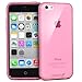 Fosmon DURA-CANDY Glossy Series (Frost Matte Inside) Ultra SLIM-Fit Case Flexible TPU Cover for New Apple iPhone 5C (2013) - Glossy Pink
