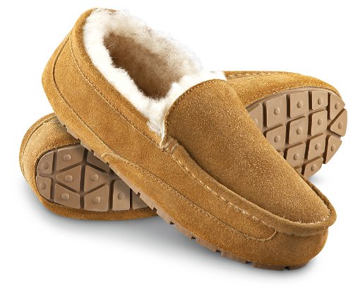 Men's Staheekum Gold Driving Moc Slippers Wheat