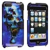 Blue Skull Design Crystal Hard Skin Case Cover New for Apple Ipod Touch iTouch 2nd and 3rd Generation Gen 2g 3g 2 3 8gb 16gb 32gb 64gb - Electromaster(TM) Brand