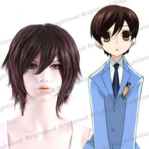 Flyingdragon Ouran High School Host Club Haruhi Fujioka Short Brown Cosplay Wig