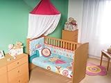 Baby Fairies Flowers Crib Bedding Nursery Set 6 Pcs