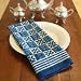 Dinner Tables - Starry Nights ~ Blue Colored Printed Cloth Dinner Table Napkins