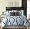 New Wave Modern Contemporary Brown and Blue 6-pc Duvet Cover Bedding Set - King Size