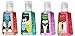 Bath & Body Works - Kissing Critters Pocketbac Bundle of 4 ( Merry Cherry Love + Pear Berry Cuddles + Wildberry Kisses + Strawberry Smooches ) Antibacterial Gel Hand Sanitizer