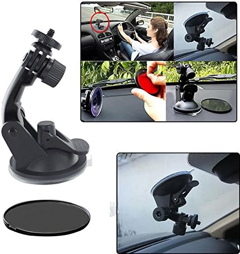 EEEKit Starter Kit for Mobius Action Camera 1080P HD Mini Sports Cam, Car Windshield Suction Cup Mount + Sunction Cup Pad + 360 Rotatable Tripod Portable Stand Mount Holder + Card Reader