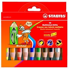 STABILO woody 3 in 1 10er Etui - Multitalent-Stifte
