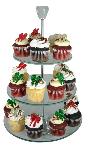 U.S. Cake Supply® Brand 3 Tiered acrylic Cake and Cupcake Dessert Stand - Great for Holiday Parties - Halloween - Thanksgiving - U.S. Cake Supply® Brand 3 Tiered acrylic Cake and Cupcake Dessert Stand - Great for Holiday Parties - Halloween - Thanksgiving -