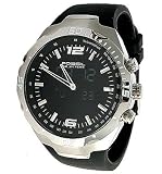 Fossil Watch, Men's Analog-Digital Black Polyurethane Strap BQ9353