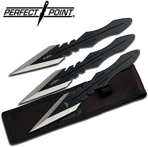 PP-071-3L 3 LrZ4l4pi PCS 9" LENGTHS 4MM THICK X7b5XNl BLADES BLACK THROWING KNIFE SET ayeuiu56 hlbv23rt Throwing Knife Set3 Piece Set9" Overall Length2 QBnqQ Tone Stainless Steel Blade, 4Mm ThicknessStainless GEUzqOr SteelNylon Sheath