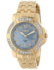 Burgi Womens BUR069YG Stainless Steel Diamond Bracelet Watch