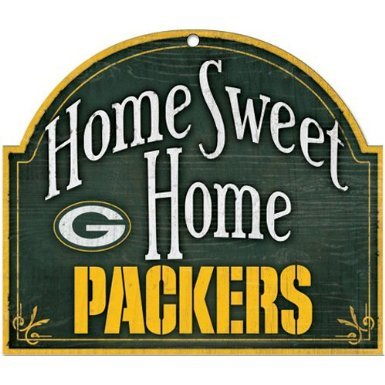 Green Bay Packers NFL Football Home Arch Shaped Wooden Sign