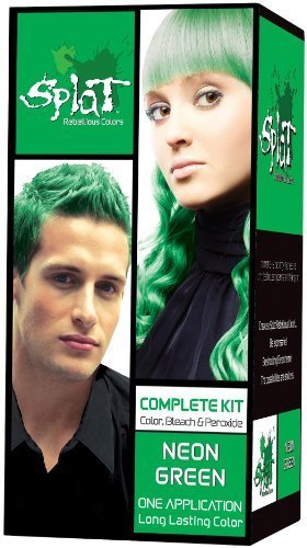 Splat Rebellious Colors Neon Green Complete Kit (1 Application)