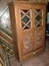 Antique India Teak Armoire Cabinet Chest Rare Patina Intricate Carved Detail 64x36"