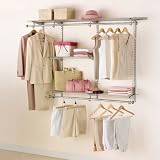 Rubbermaid 3H11 Configurations 3 to 6 Foot Classic Custom Closet Kit, Titanium