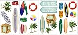 York Peel & Stick Appliques - Surf's Up