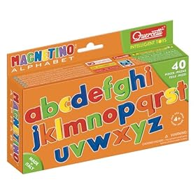 Quercetti - Magnetic Alphabet Lower Case 40 Pieces