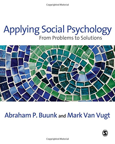 applying social psychology from problems to solutions sage social psychology program