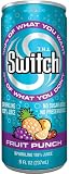 The Switch Sparkling Juice, Fruit Punch, 8-Ounce Cans (Pack of 24)