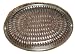 Glass Small Oval Casserole Dish With Woven Palm Leaf Basket 12.5" x 9" x 3"