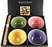 8PC JAPANESE PORCELAIN RICE BOWL & CHOPSTICK SET