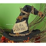 Halloween Large Prim Witch Hat With Primitive Tag