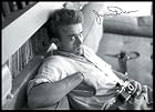 James Dean (With Camera) Black Wood-Mounted Movie Poster Print - 24" X 36"