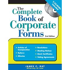 The Complete Book of Corporate Forms, Second Edition  (Includes 2 CD-ROMs)