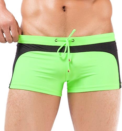 Rocky Sun Mens Summer Sport Swimsuit Short with Front Pouch Green Size XL