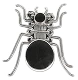 Onyx brooch pendant, 'Nazca Spider' 1.6 W 1.6 L
