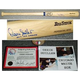 <b>Ozzie Guillen Signed Big Stick Bat Inscribed</b>