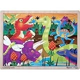 Melissa & Doug Prehistoric Sunset Dinosaurs Jigsaw 24 pcs Puzzle