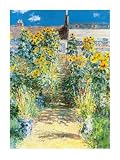 Posters: Claude Monet Poster Art Print - Garden At Vetheuil (32 x 24 inches)