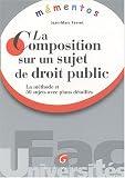 Revue Gualino Editeur  / Mémento : La composition sur un sujet de droit public