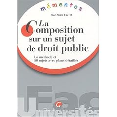 M�mento : La composition sur un sujet de droit public