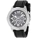 Fossil Men's Brushed Stainless Steel Chronograph Black Rubber Strap Watch #CH2531