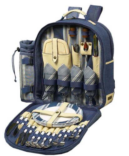 Aegean Picnic Backpack for 4