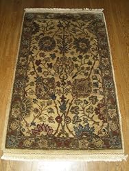Handmade Indian Rug 2'9"x4'7"