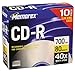 Memorex 32024510 CD-R 80 Minute, 700 MB, 40x (10-Pack with Slim Jewel Cases)