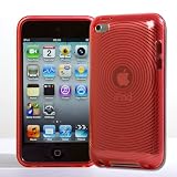 BPM Red Protective Armour Silicone Smoked Case & screen Protector for Apple iPod Touch 4th Generation 4 4g 8gb 32gb 64gb Electronics