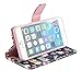iPhone 6 Plus Wallet Case, Dimaka Cute Floral Pattern Leather Wallet Case with Perfection Prime Design for iPhone 6/6S Plus 5.5