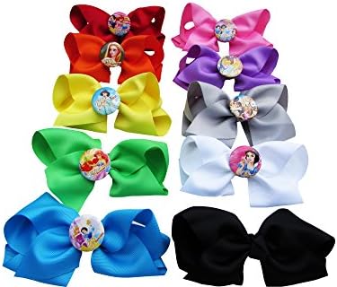 Multi-color Alligator Hair Clips Choose From 11 Character-theme Sets (Inside Out, Mickey Mouse, Minions, Dora, Star Wars, Sponge Bob, Fairies, My Little Pony, Lego, Disney Princesses, Angry Birds) (Disney Princesses)