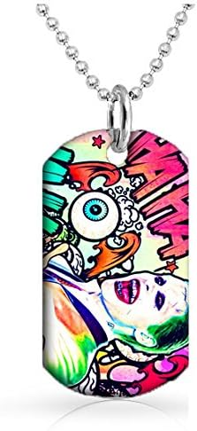 Suicide Squad Joker (Jared Leto) dog tags Suicide Squad Gift Dog Tag with 30 inch Ball Chain Included supervillain Joker