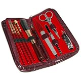 10pc Nail Personal Care Pedicure Manicure with Makeup Kit Travel Set