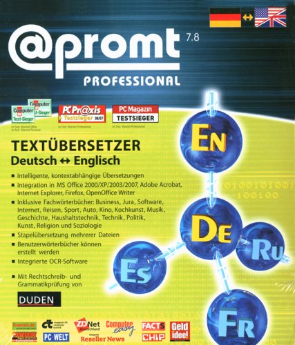 PROMT Professional 7.8 Deutsch-Englisch/Englisch