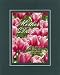 Beautiful and Inspiring 8 x 10 Inches Frame able Mother's Day Floral Note Card on Double Beveled Matting