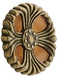 Bakelite & Zinc Deco Era Knob - 2" Diameter