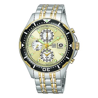 Pulsar Mens PF3682 Alarm Two-Tone Watch