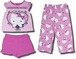 Hello Kitty "Hearts and Roses" 3 piece Pajama set for Girls