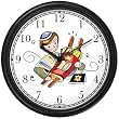 Bar Mitzvah Boy Holding Torah Judaica Jewish Theme Wall Clock by WatchBuddy Timepieces (White Frame)